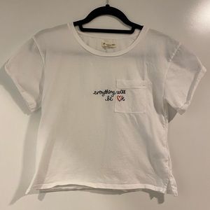 White Tee With Pocket